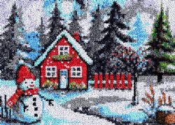 JACAROU - TAPIS NEIGE (SNOWY) - POINTS NOUÉS (GRAND)